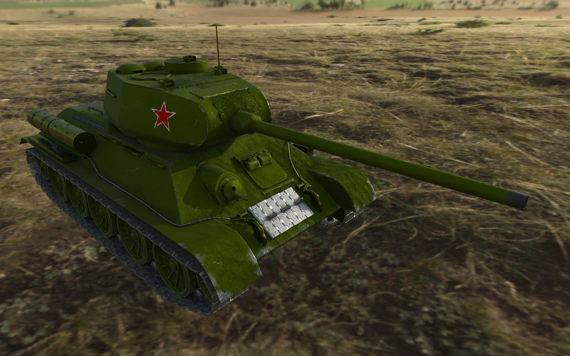 T-34-85  Low-poly 3D model_1