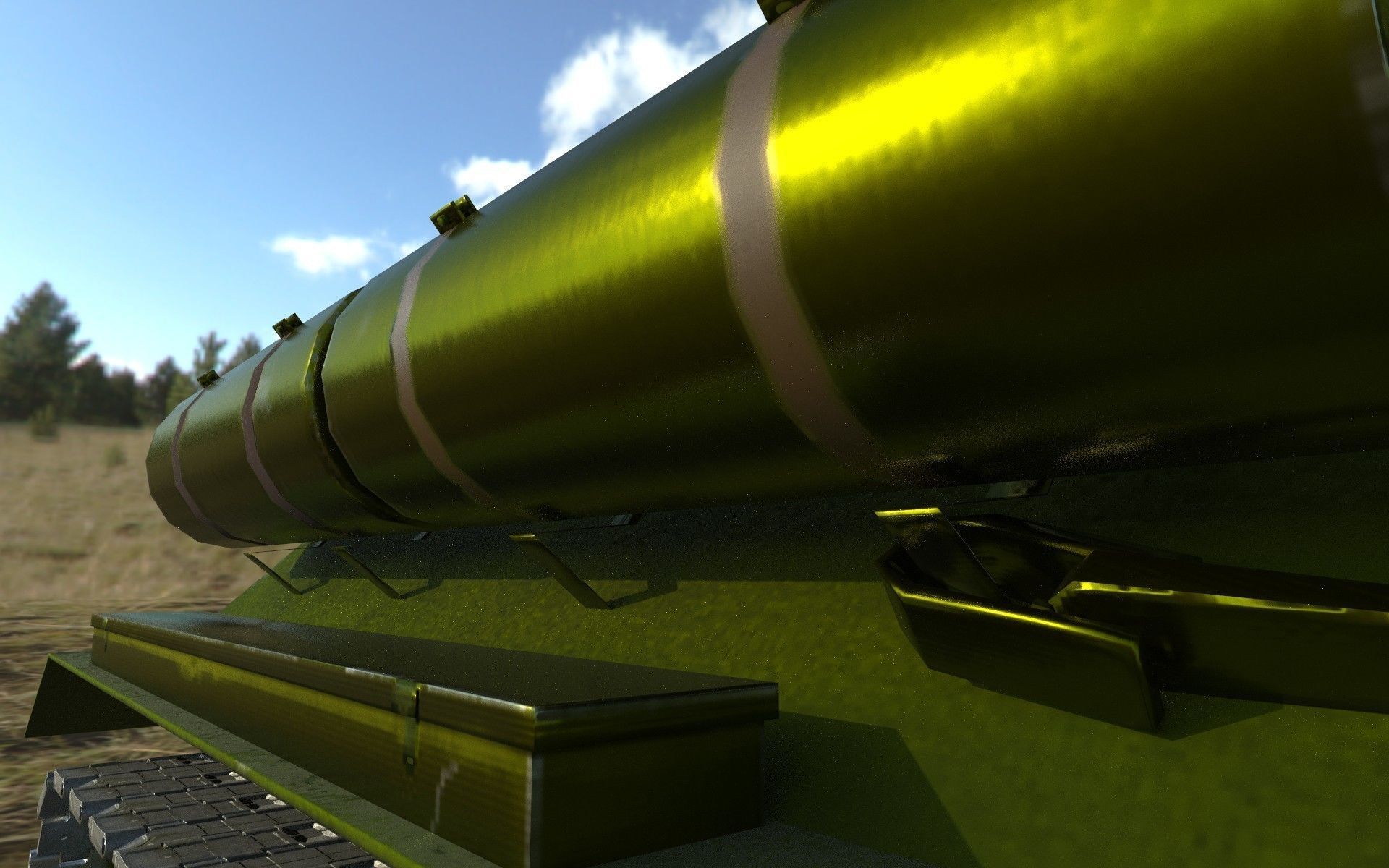 T-34-85  Low-poly 3D model_11