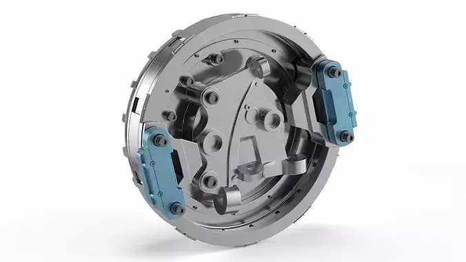 In-Wheel Electric Drive Assembly 3D model 2
