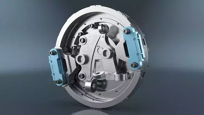 In-Wheel Electric Drive Assembly 3D model 4