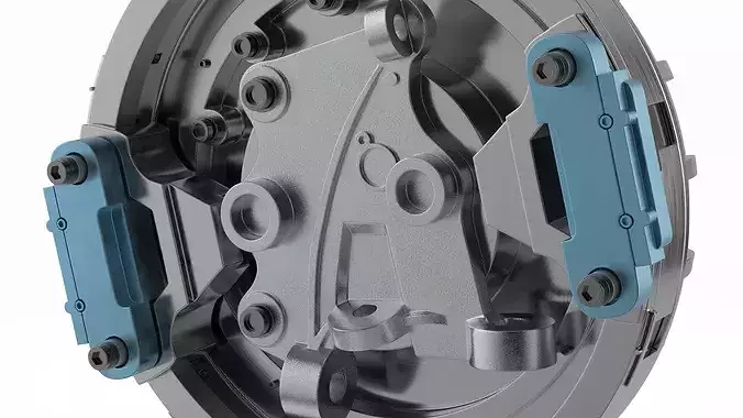 In-Wheel Electric Drive Assembly 3D model 6