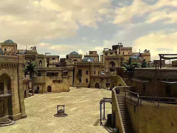 Desert oasis whole scene 3D model