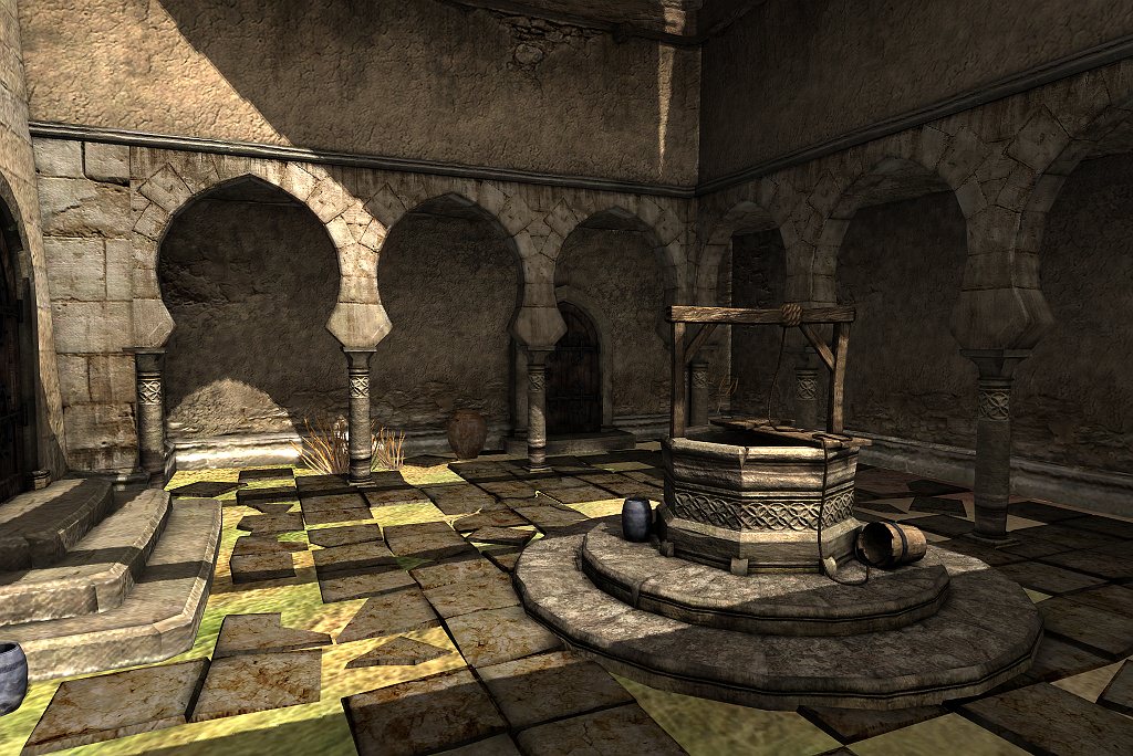 Desert oasis whole scene 3D model_3