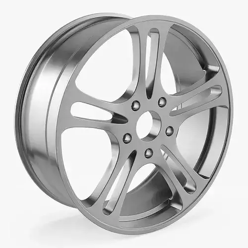 Alloy Wheel Rim 3D model 7