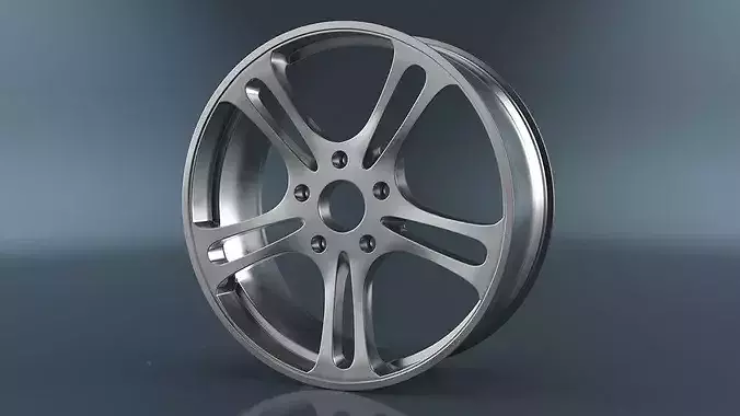 Alloy Wheel Rim 3D model 4