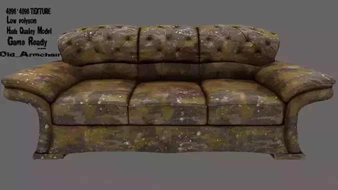 Armchair couch in camouflage