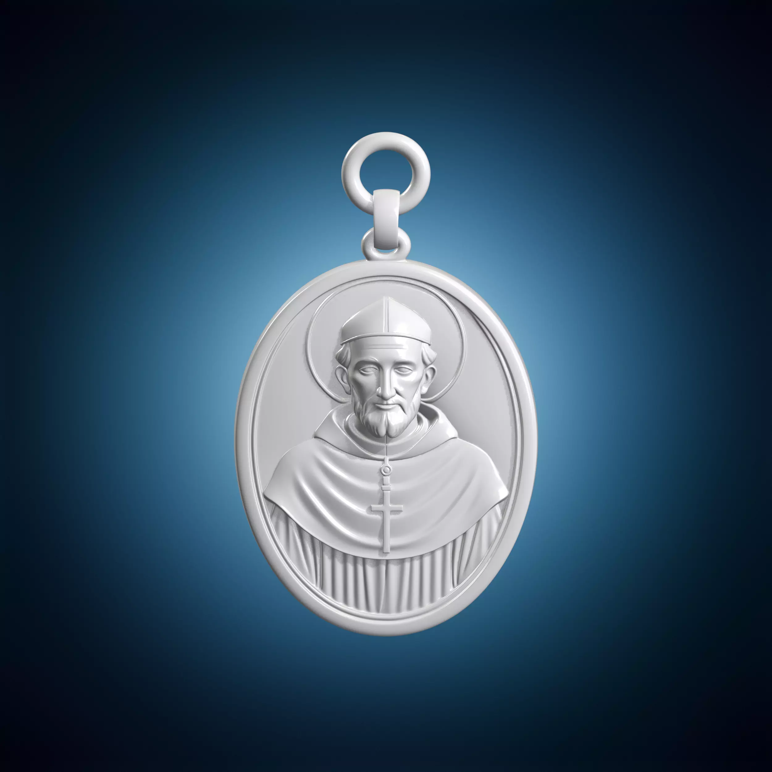 Saint Nicholas Pendant Medal 3D Printable Jewelry 3D print model
