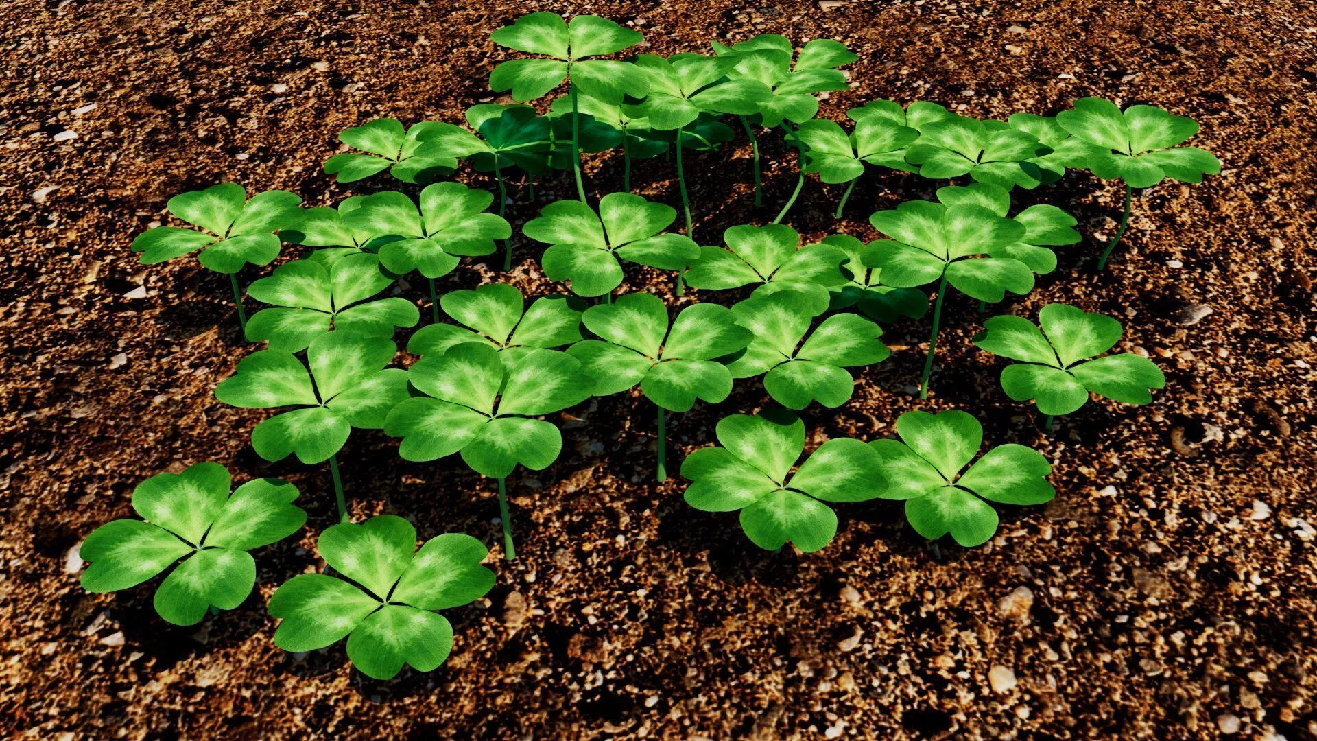 Clover Low-poly 3D model