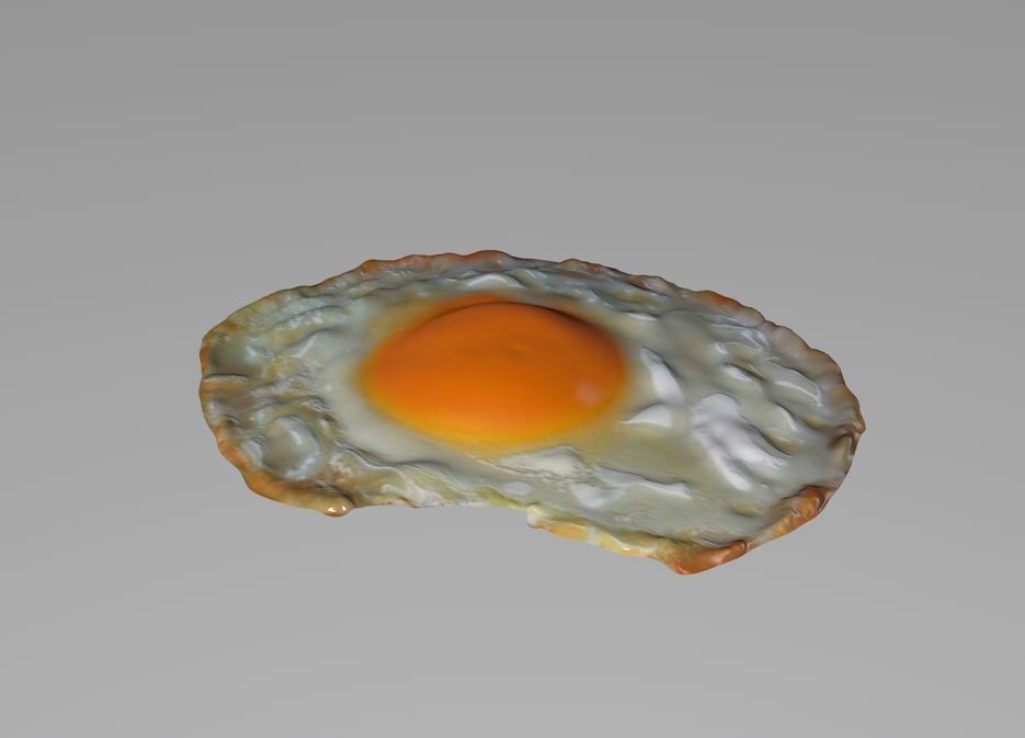 fried egg 3D model_3