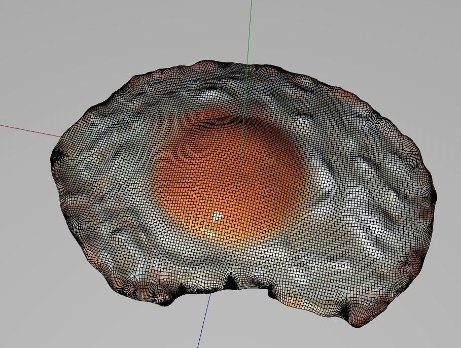 fried egg 3D model_4
