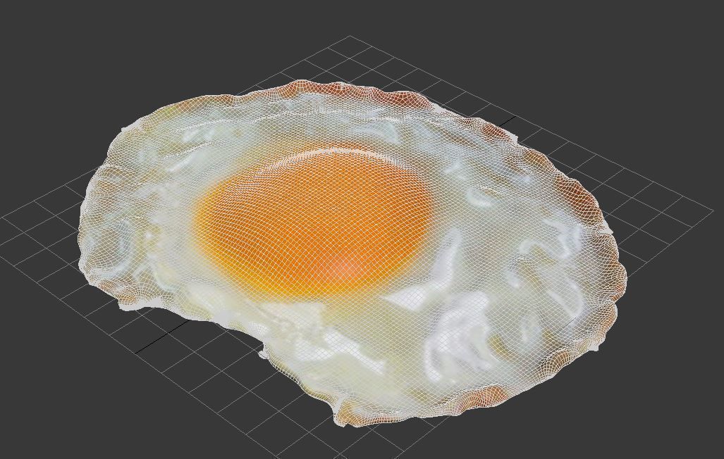 fried egg 3D model_5