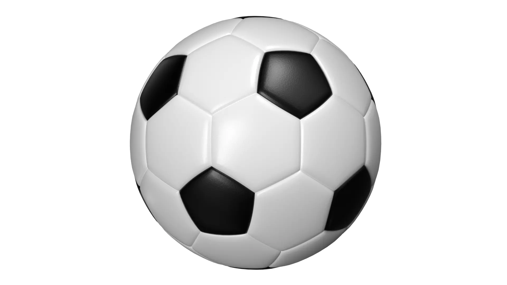 Soccer Ball PBR Low-poly 3D model