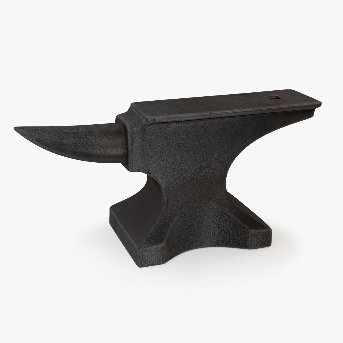 Vintage Anvil Low-poly 3D model_3