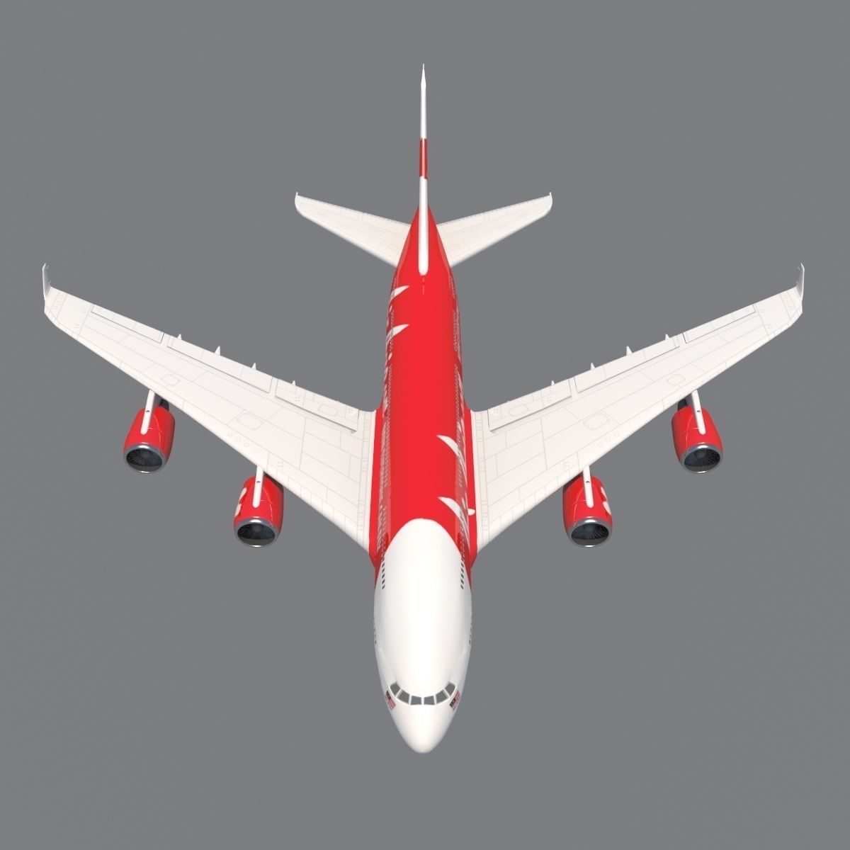 AirAsia A-380 3D model_4