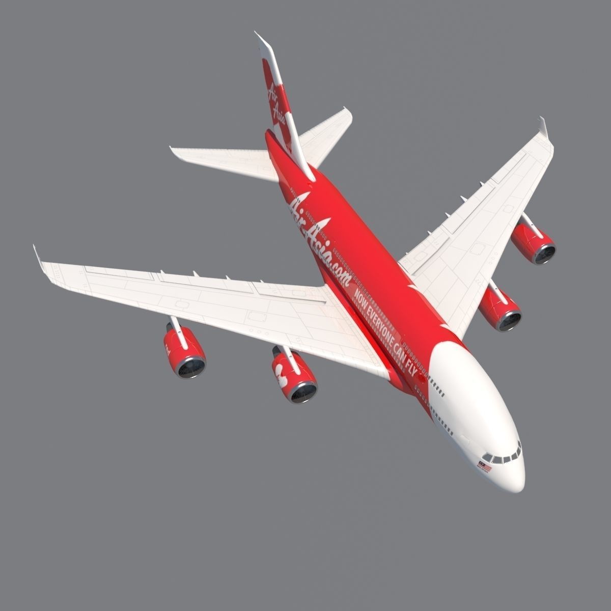 AirAsia A-380 3D model_2