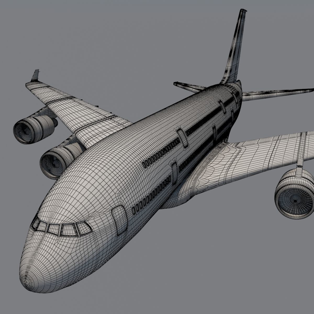 AirAsia A-380 3D model_8