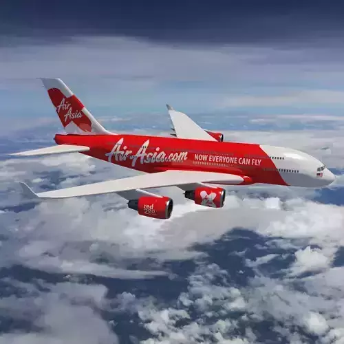 AirAsia A-380 3D model