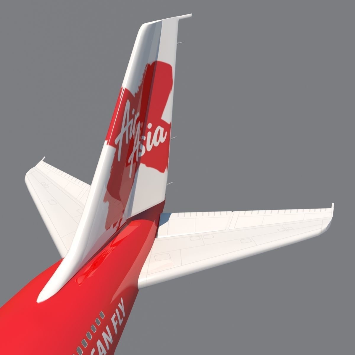 AirAsia A-380 3D model_7