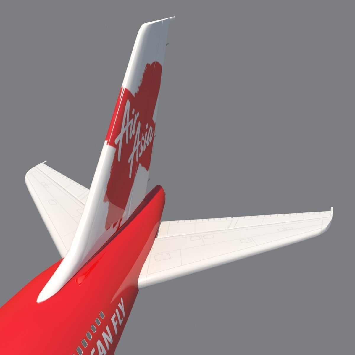 AirAsia A-380 3D model_6