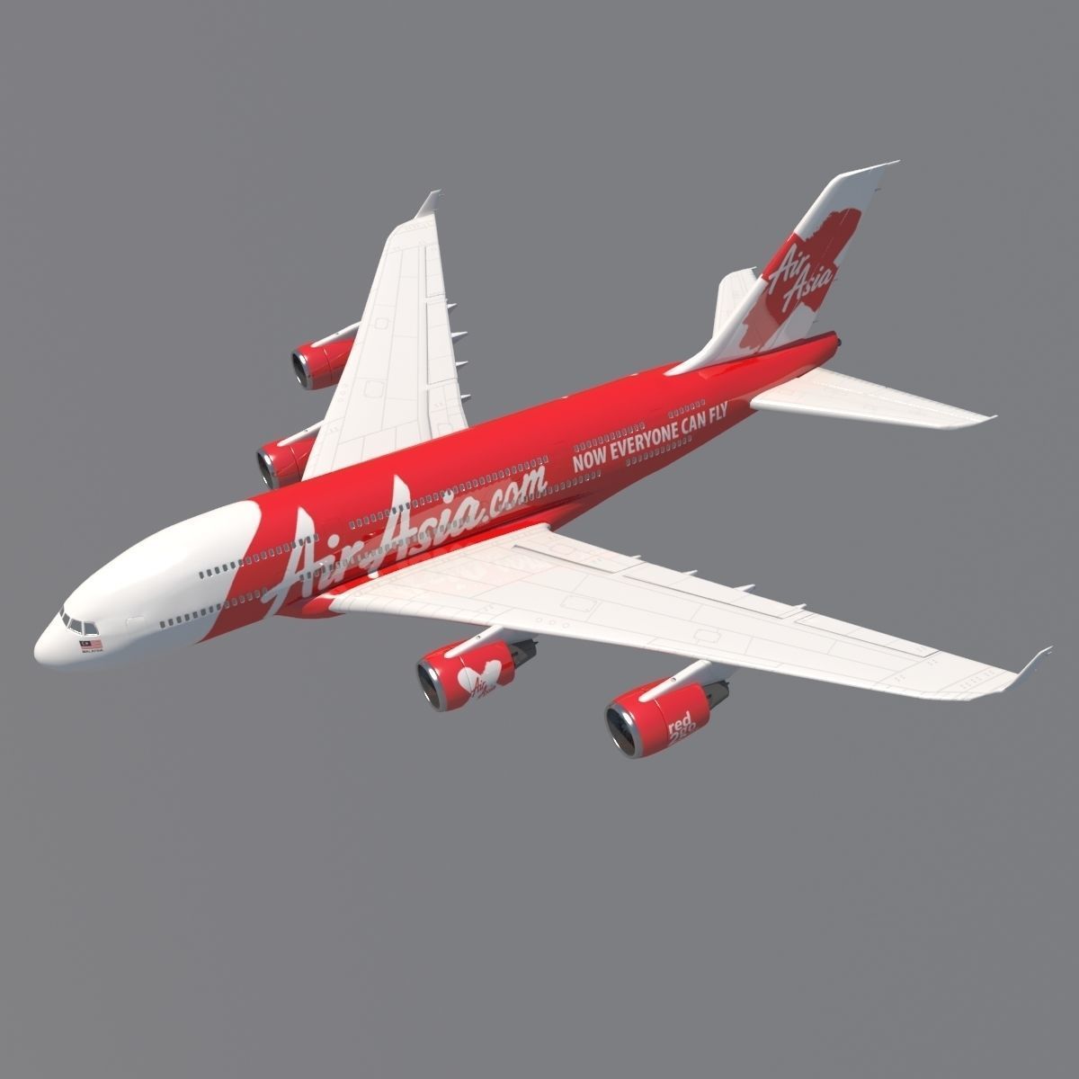 AirAsia A-380 3D model_3