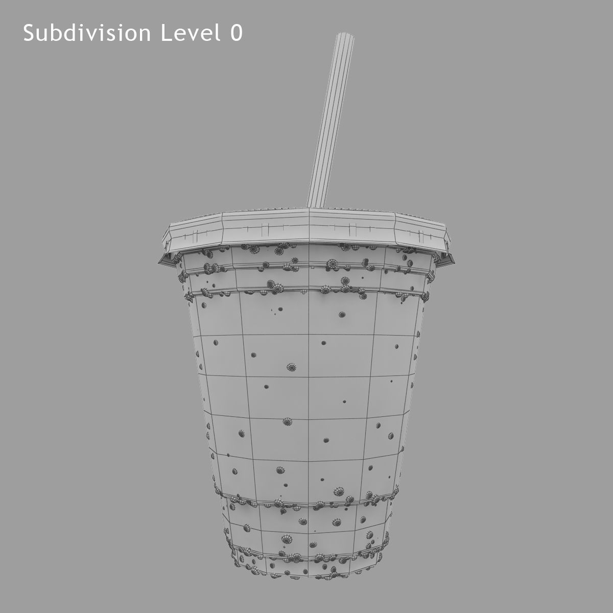 Ice mocha 3D model_4