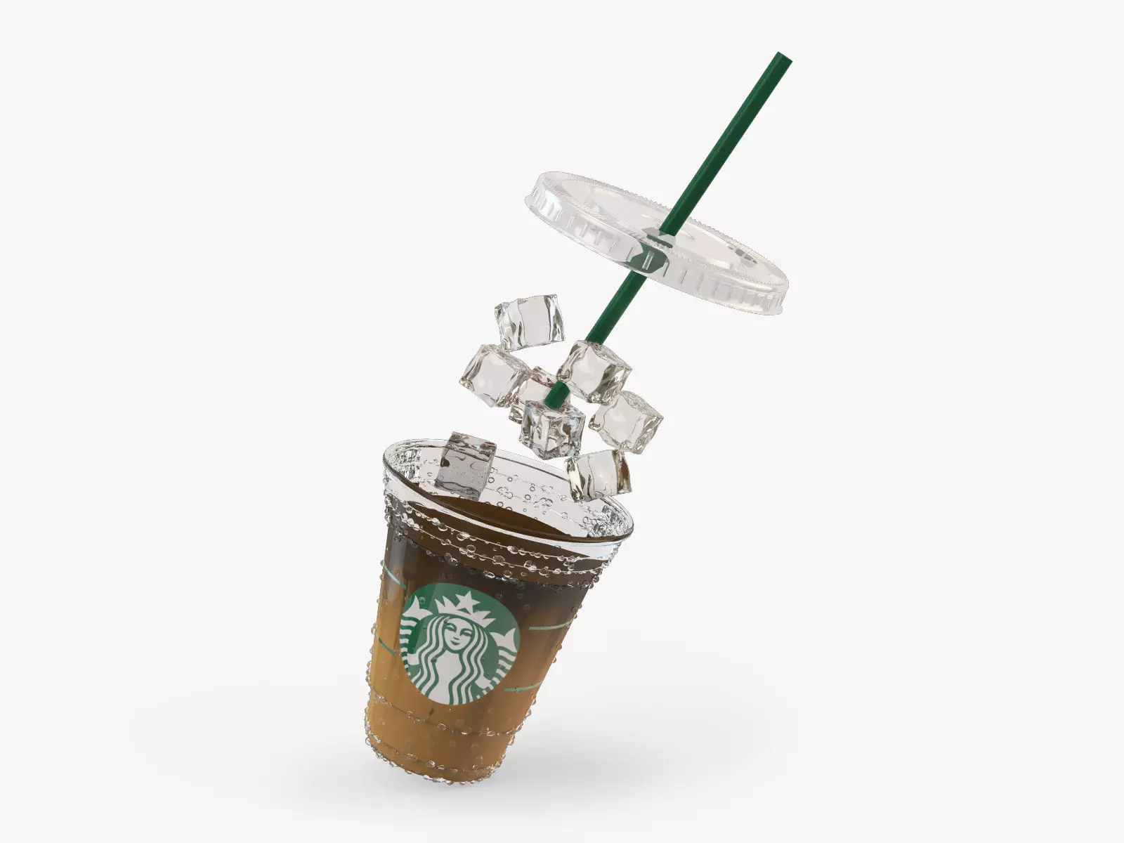 Ice mocha 3D model_0