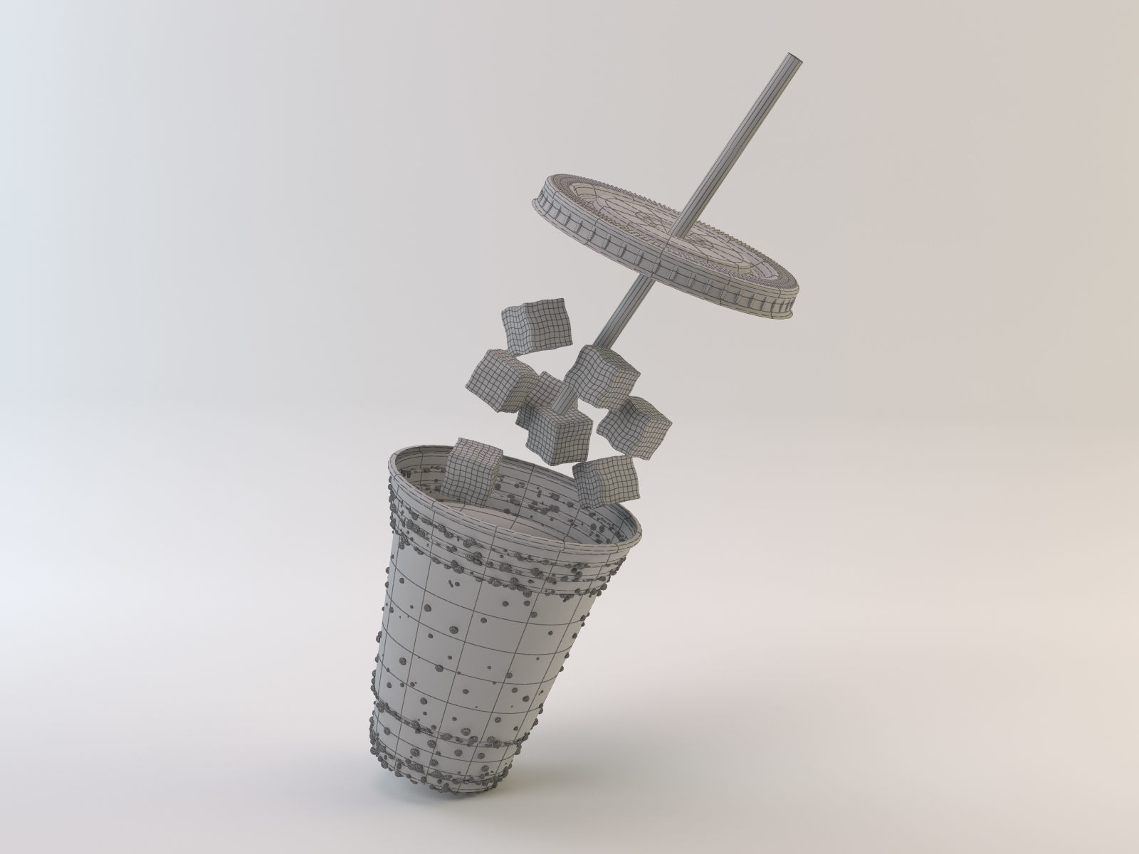 Ice mocha 3D model_9