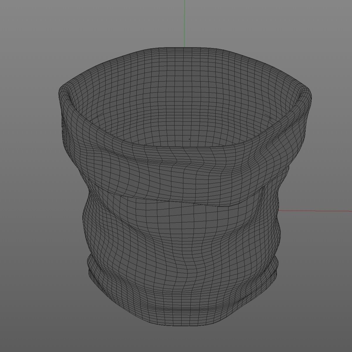 Coffee Burlap Hessian Fabric Bag with Coffee Beans Low-poly 3D model_8