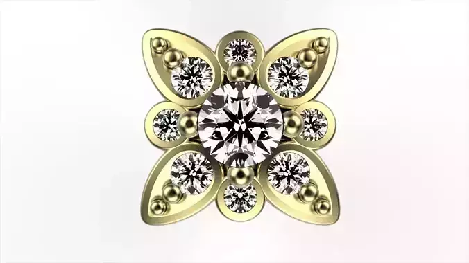 Dahlia Diamond Earrings