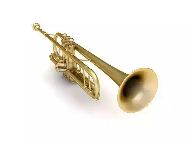 Pendant golden trumpet