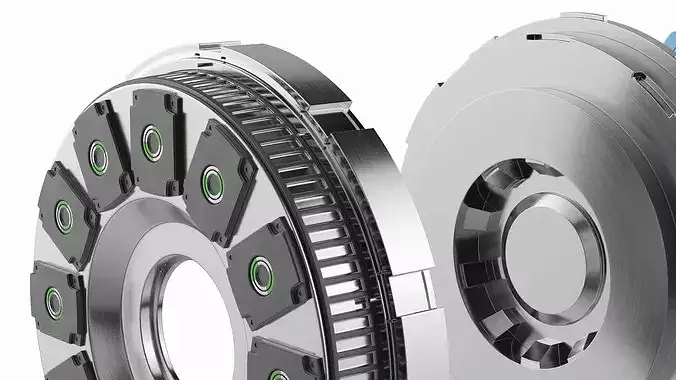 Modular Electric Wheel Motor Breakdown 3D model 6