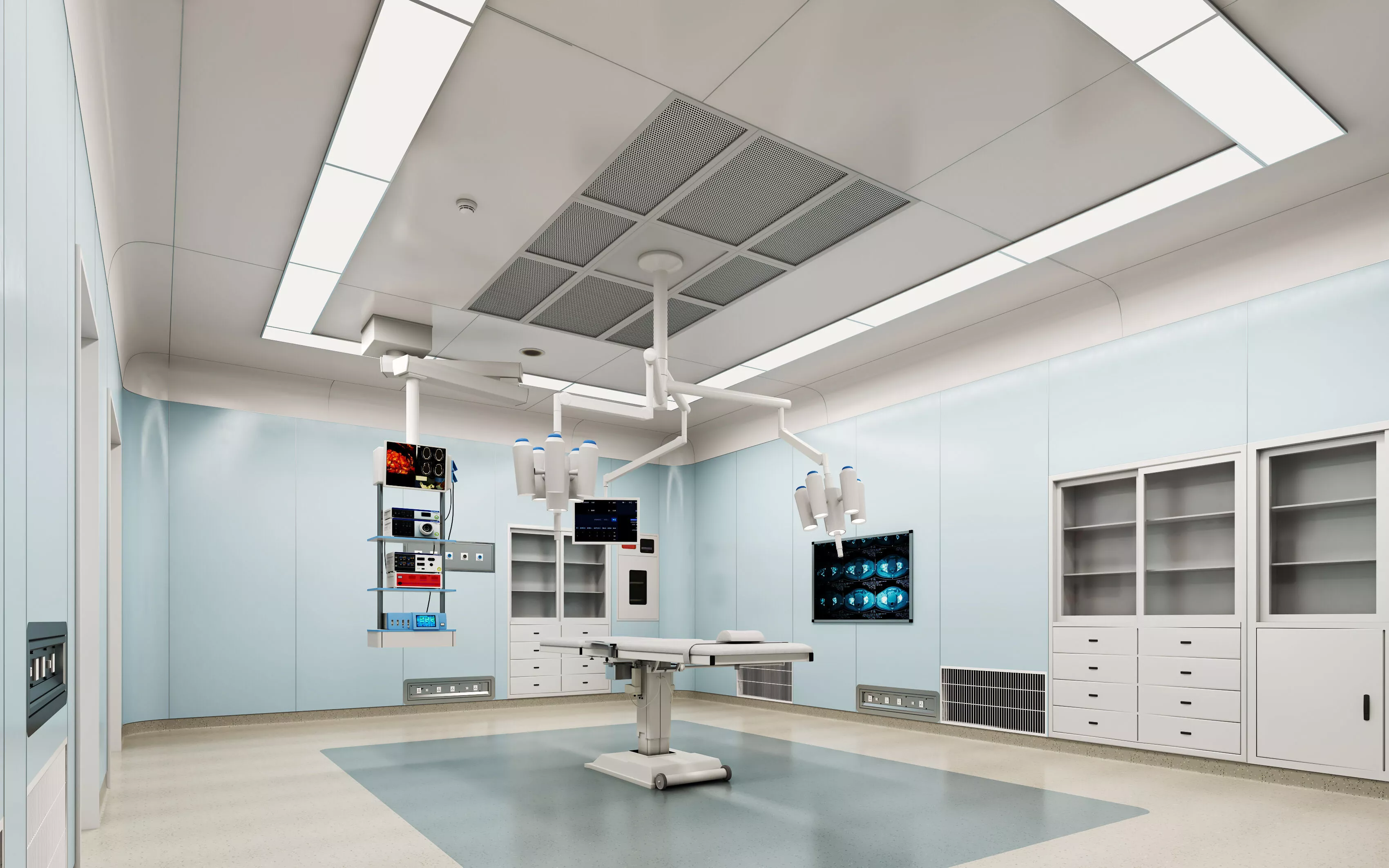 Modern biomedical laboratory 3D model