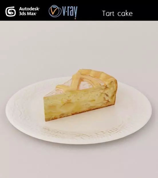 Tart Cake 3D model_0