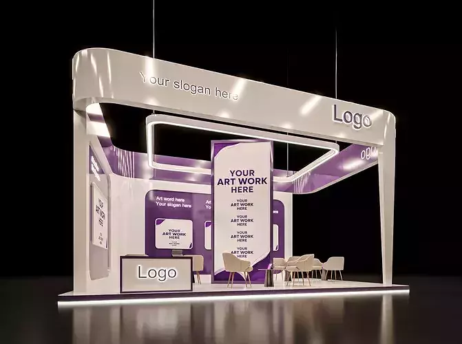 Exhibition Stand 3D model 3