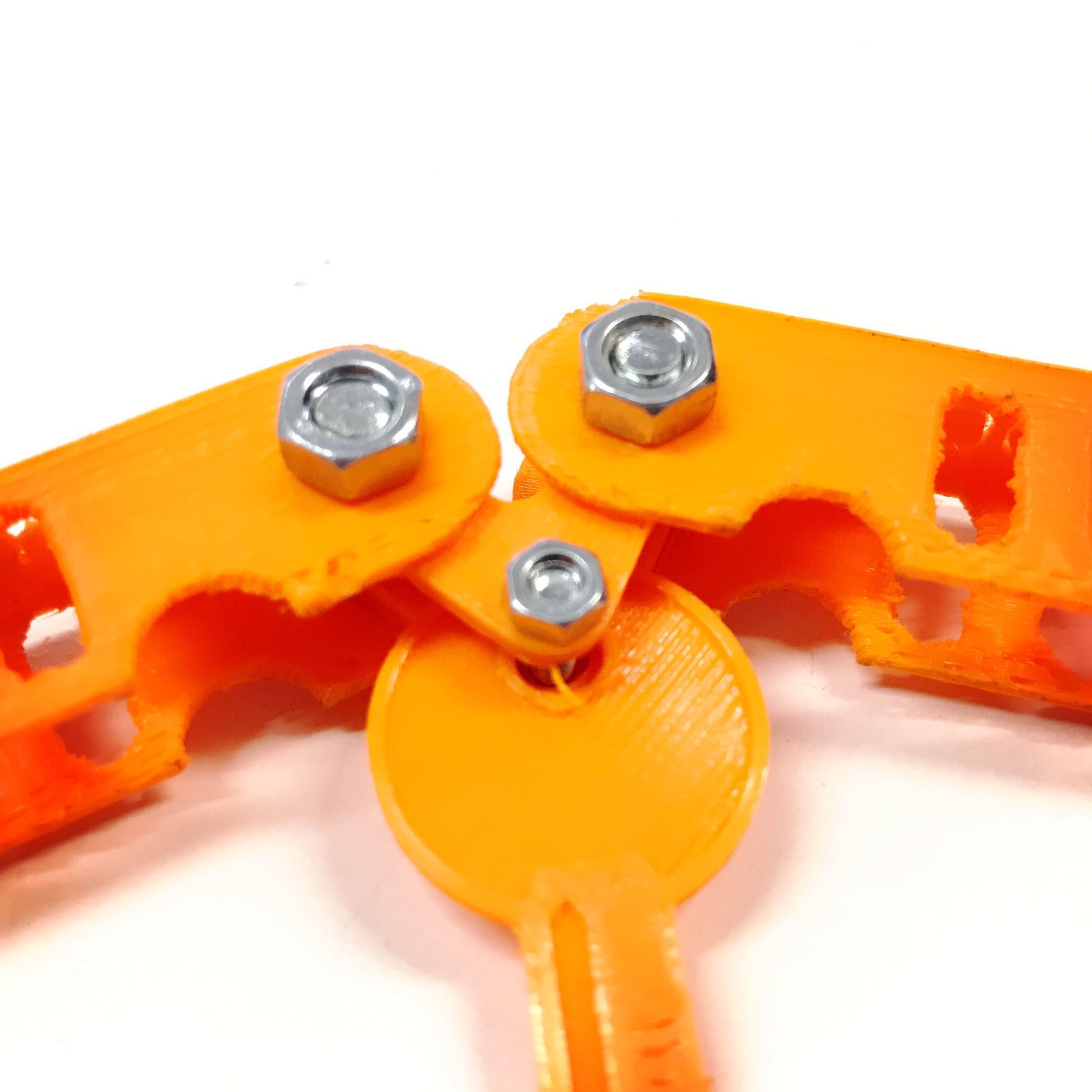 Butterfly-Schluesselmappe orange plastic key holder on table 3D print model_2