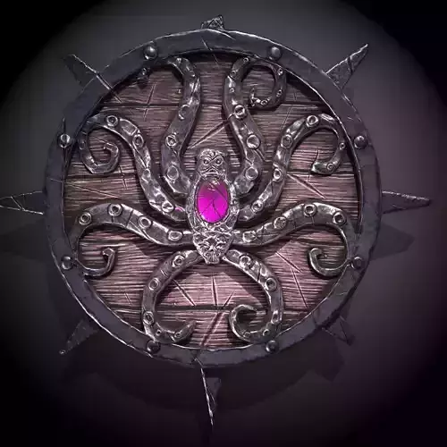 octopus shield Free low-poly 3D model