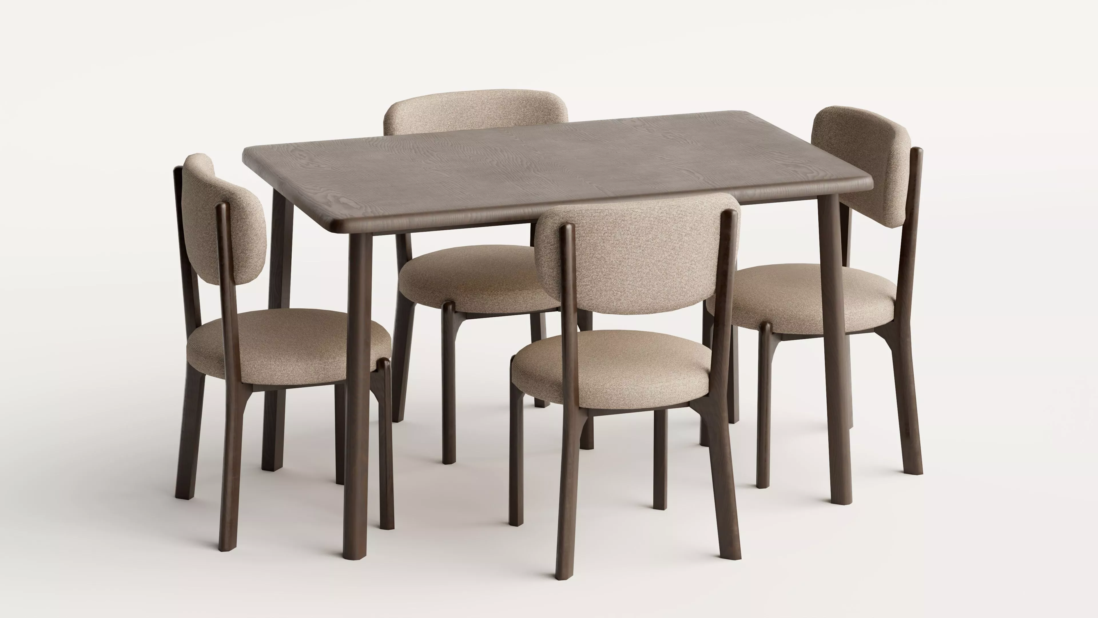 Dining Set - Game Ready Low Poly Low-poly 3D model