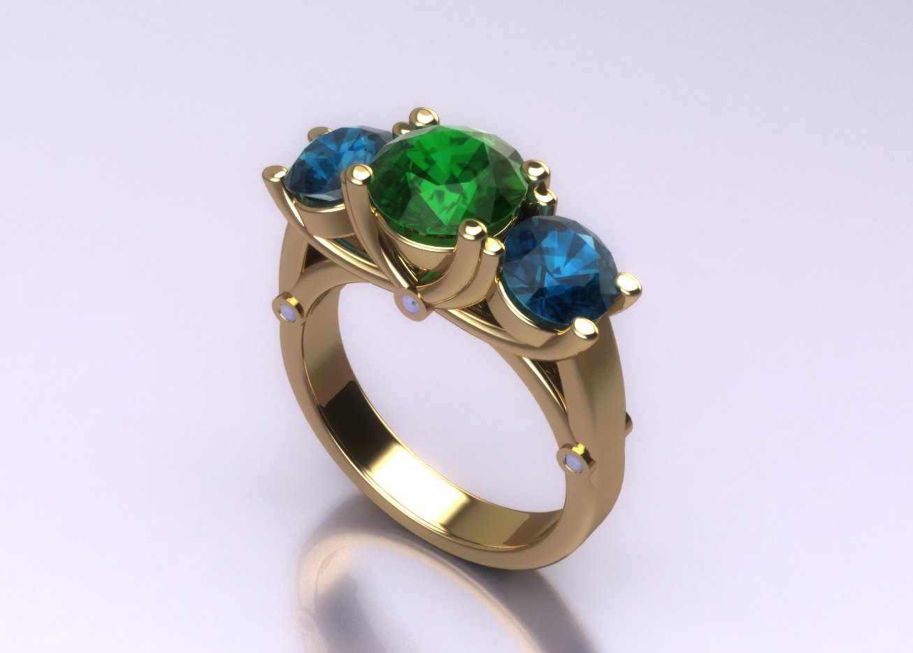 ladies ring 3D print model_1