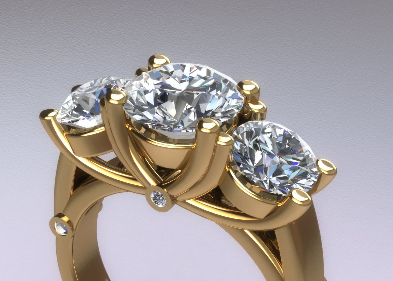 ladies ring 3D print model_2