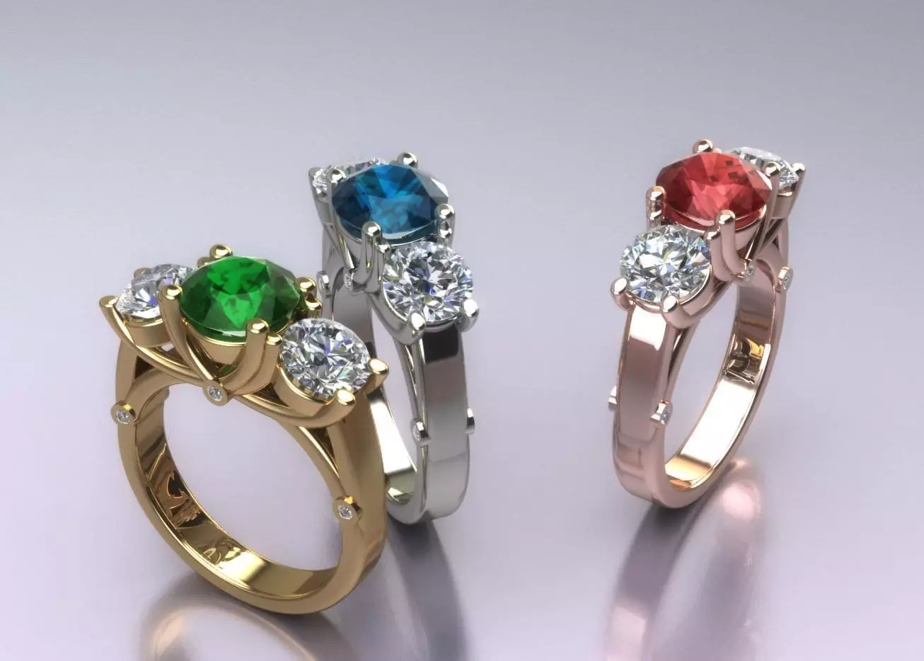 ladies ring 3D print model_0