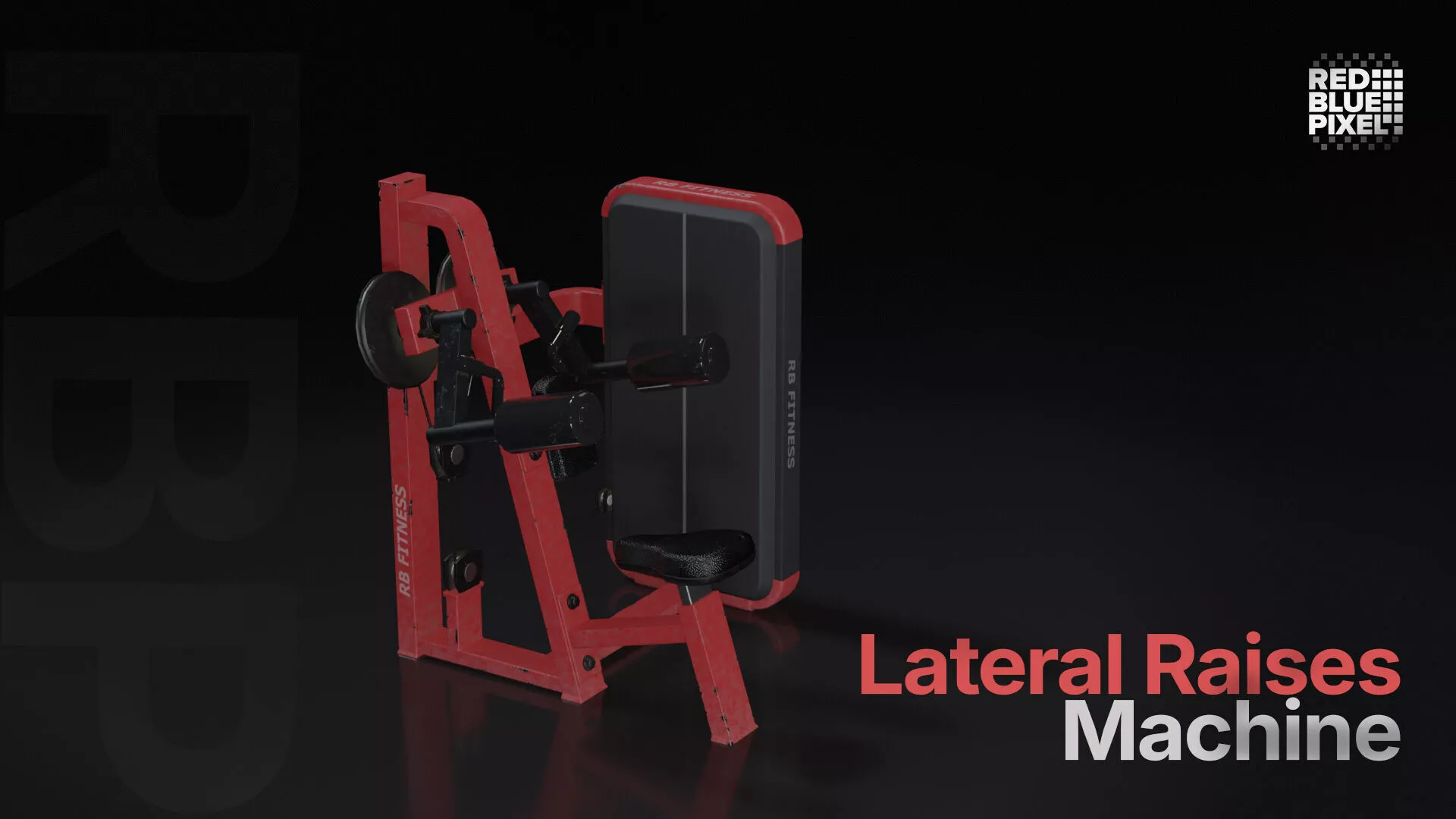 Lateral Raises Machine Gym Props Low-poly 3D model