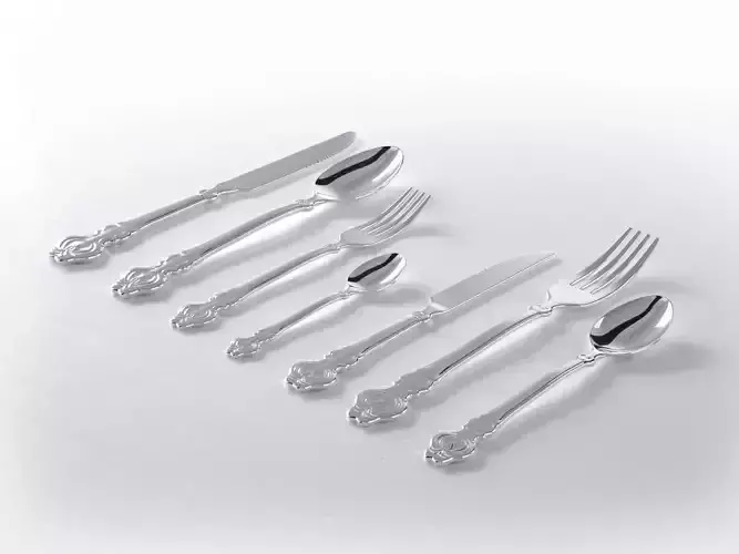 Vintage Cutlery 3D model