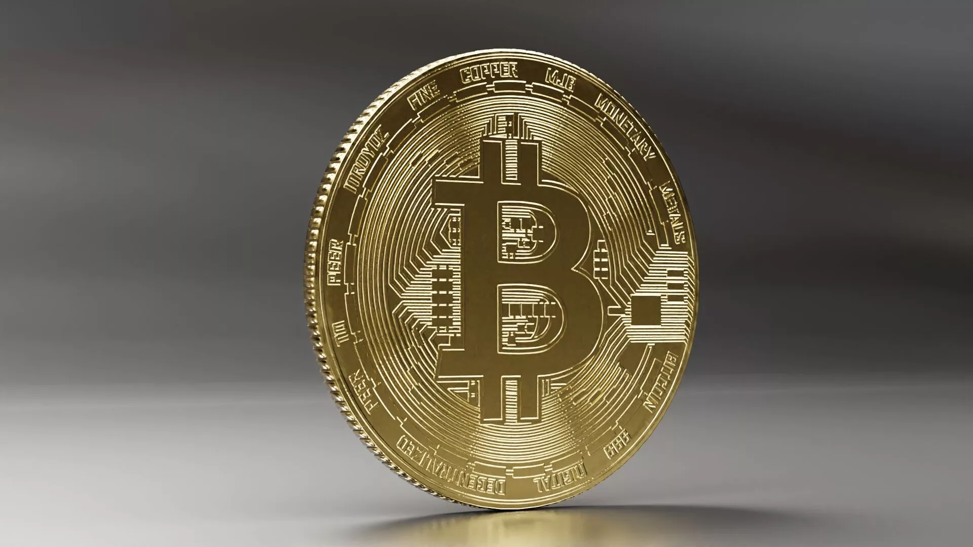 Premium Bitcoin 3D Model PBR 4K Textured Clean Topology Low-poly 3D model
