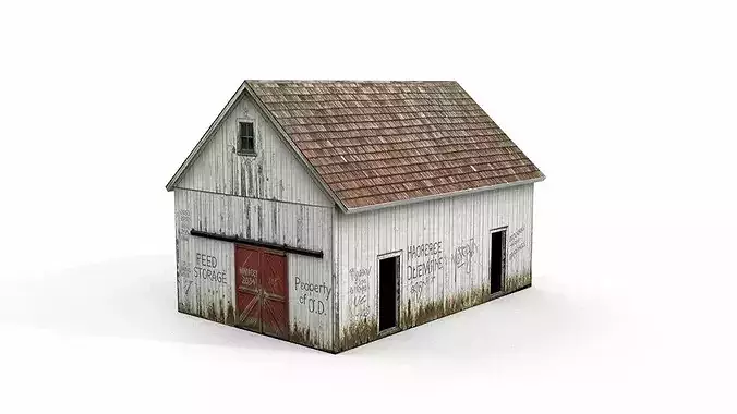 Abandoned feed barn 