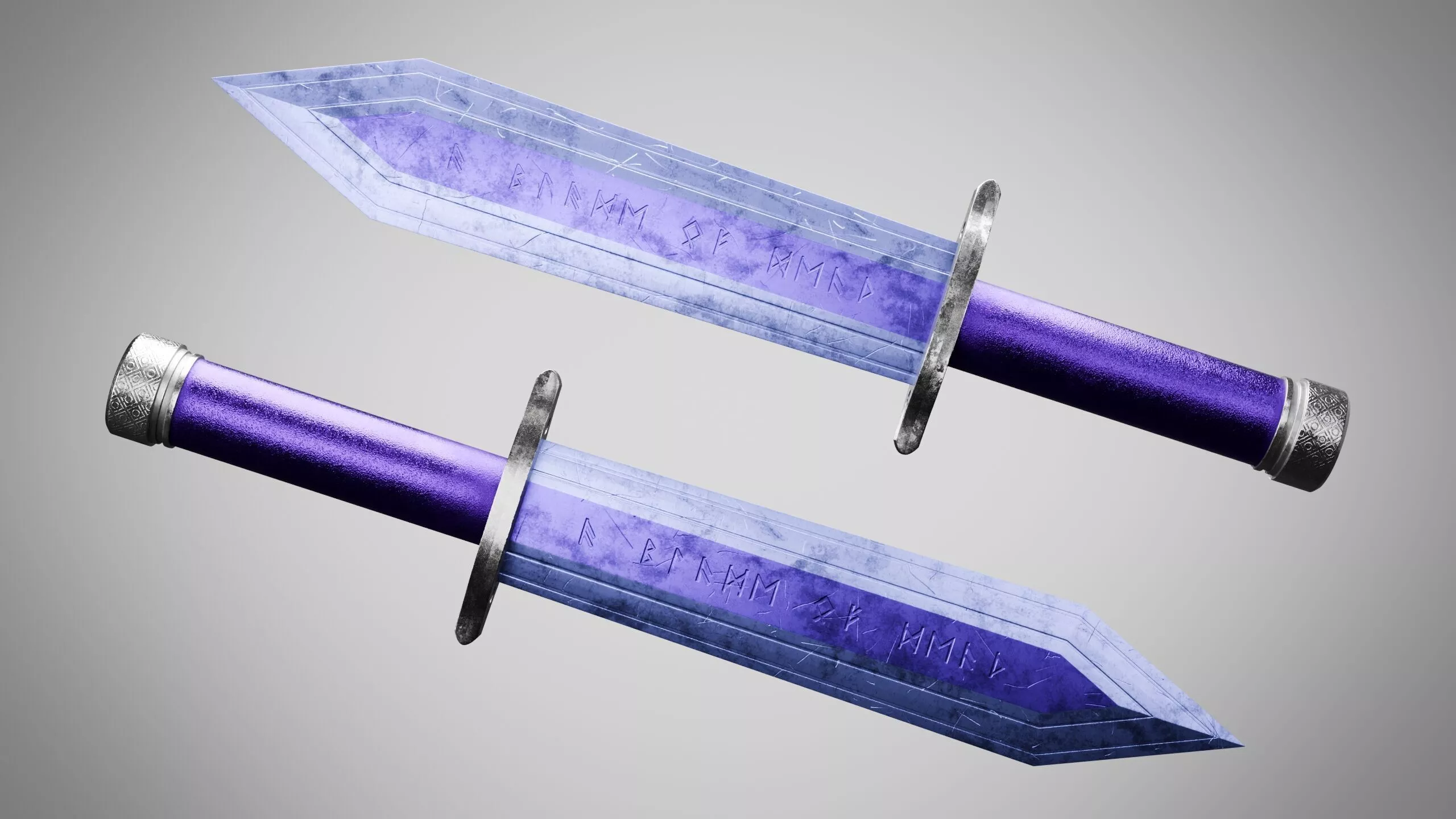 Knife 12 Indigo FT Low-poly 3D model