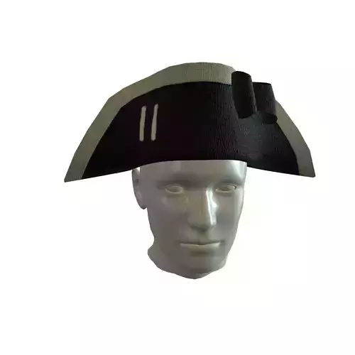 British Redcoat Hat Low-poly 3D model