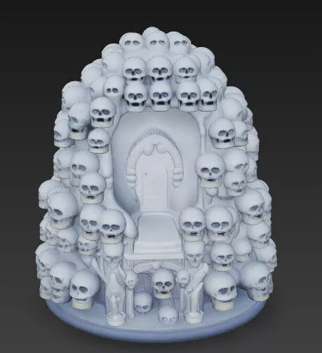 Thrones and Bones Necromancer Throne 3D print model