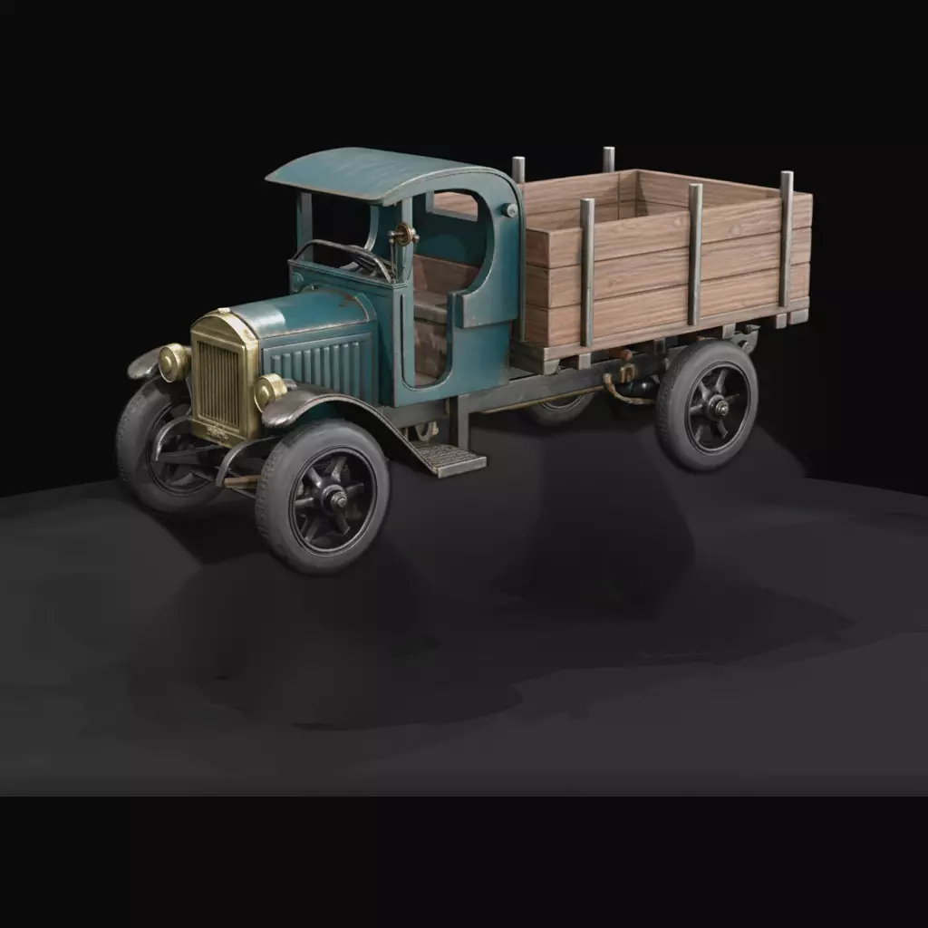 1-87 HO 1925 gmc 2 ton truck 2 Printable STL 3D print model