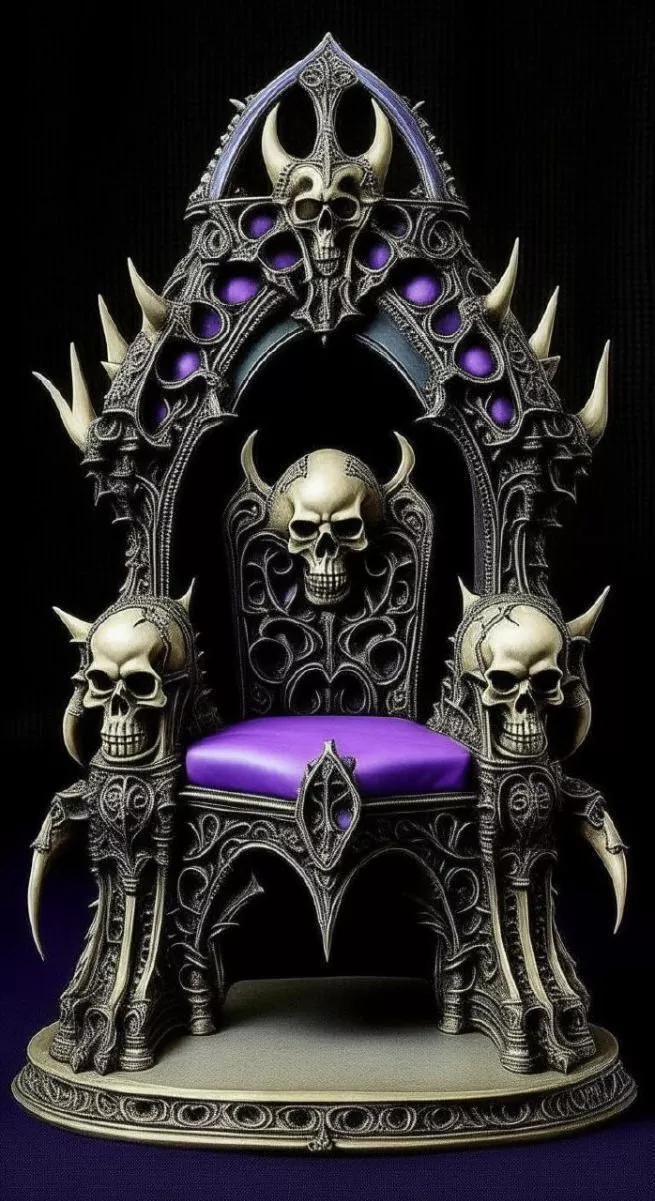 Thrones and Bones Demon Throne 3D print model