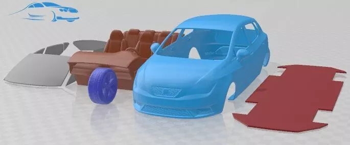Seat Ibiza 5 Door 2013 Printable Car 3D print model
